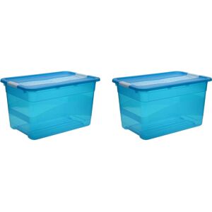 keeeper Organizer »cornelia«, (Set, 2 St.), Aufbewahrungsbox, 52 L, mit... blau Größe