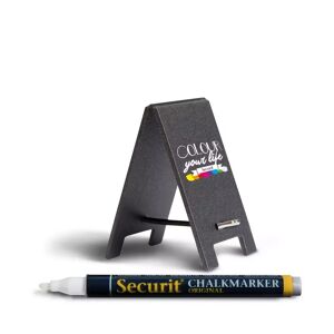 Securit - Kreidetafel, 24.7x15x1cm, Black