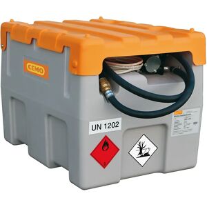 CEMO DT-Mobil Easy Diesel-Tankanlage, Volumen 200 l, mit Elektropumpe 24 V, 40 l/min, Automatik-Zapfpistole und Klappdeckel