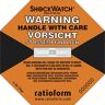 kaiserkraft Shockwatch® Präzisionsindikator, VE 50 Stk, Empfindlichkeit 75 g / 50 ms, orange