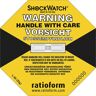 kaiserkraft Shockwatch® Präzisionsindikator, VE 50 Stk, Empfindlichkeit 25 g / 50 ms, gelb