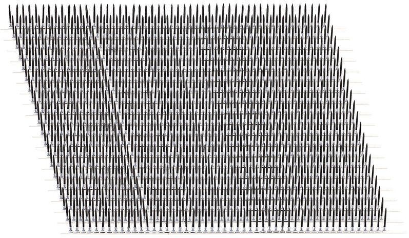 AGT Magazinschrauben für Holz, 1.000 Stück, 4,1 x 38 mm