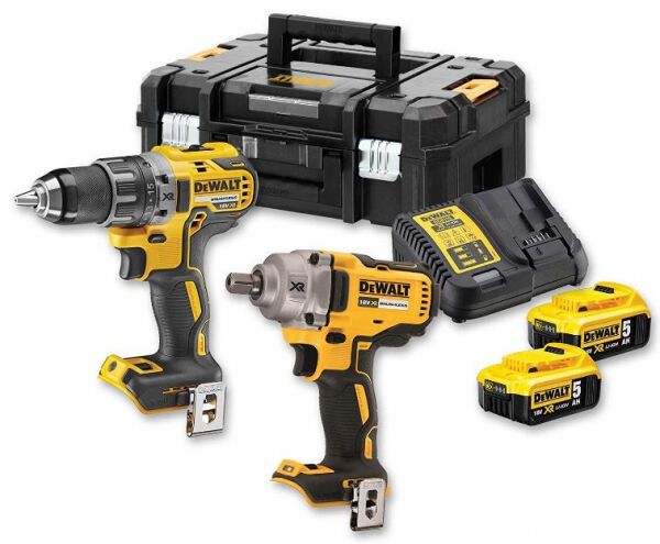 DeWalt DCK2077P2T-QW - Akku-Bohrschrauber + Schlagschrauber Set