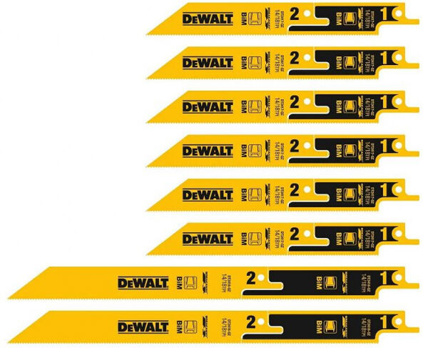 DeWalt DT2446 - BiM Säbelsägeblatt-Satz Metall - 8-teilig