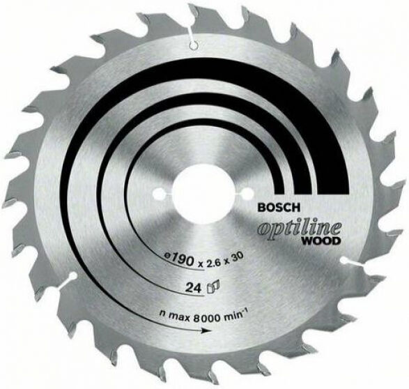 Bosch Kreissägeblatt Optiline Holz 190 x 30 48D