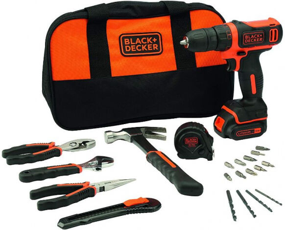 Black & Decker BDCDD12HTSA - Akku-Bohrschrauber 10,8Volt