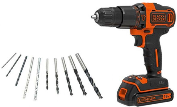 Black & Decker BDGHD18KA-QW - Akku-Schlagbohrschrauber 18V