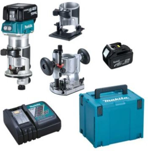 Makita DRT50RTJX2 - Akku-Oberfräsenkit 18V