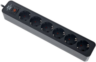 Brennenstuhl Ecolor Power Strip 6 Way BK