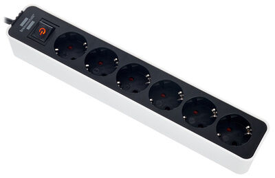 Brennenstuhl Ecolor Power Strip 6 Way WH