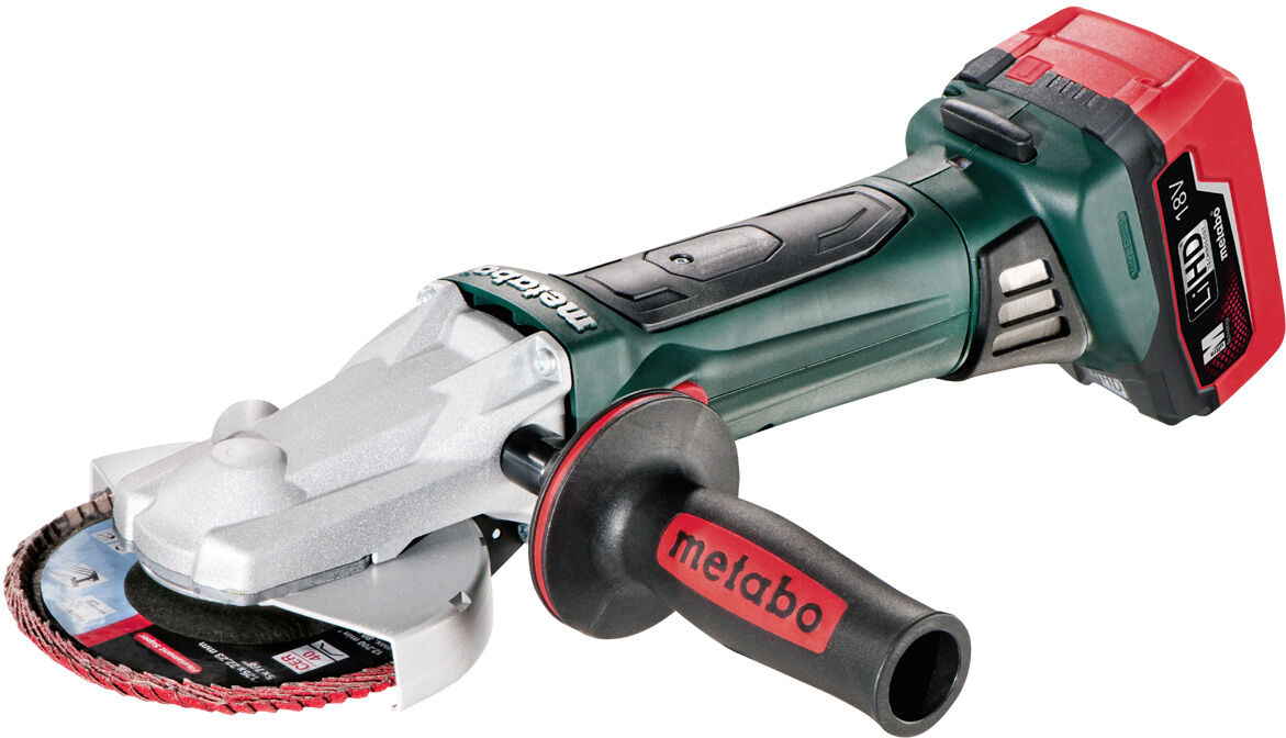 Metabo WF 18 LTX 125 Quick Akku-Flachkopf-Winkelschleifer 18V, 5,5Ah 601306660