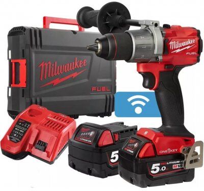 Milwaukee M18ONEPD2-502X FUEL™ ONE-KEY™ Akku-Schlagbohrschrauber 18 Volt 5.0 Ah Li-ion