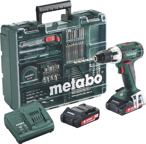 Metabo BS 18 LT Set Akku-Bohrschrauber 18V, 2,0Ah 602102600