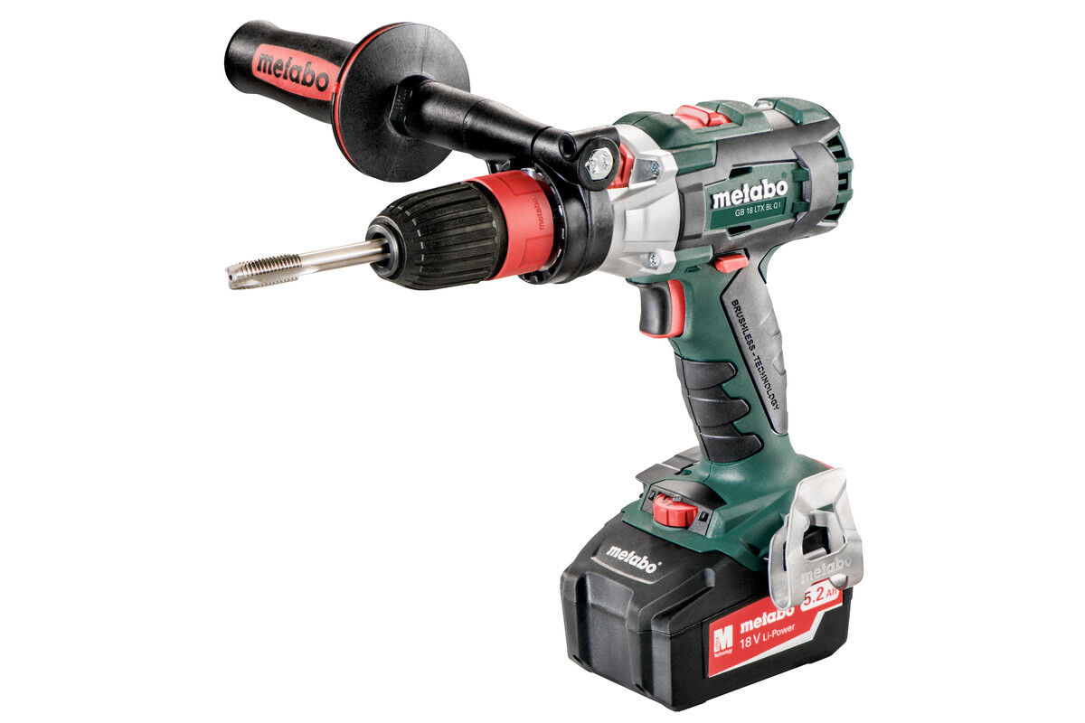 Metabo 603828500 GB 18 LTX BL Q I Akku Gewindebohrer 18 Volt 5.2 Ah Li-ion