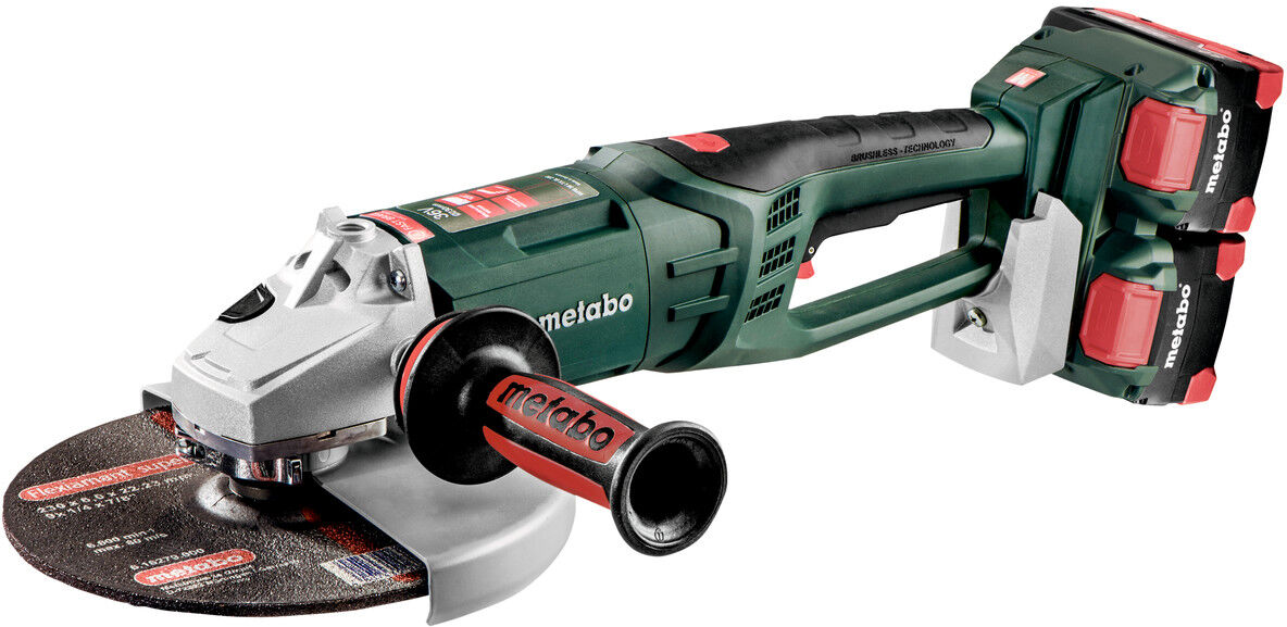 Metabo 613102810 WPB 36-18 LTX BL 230 Akku Winkelschleifer 230 mm 2 x 18 Volt 8.0 Ah Li-ion