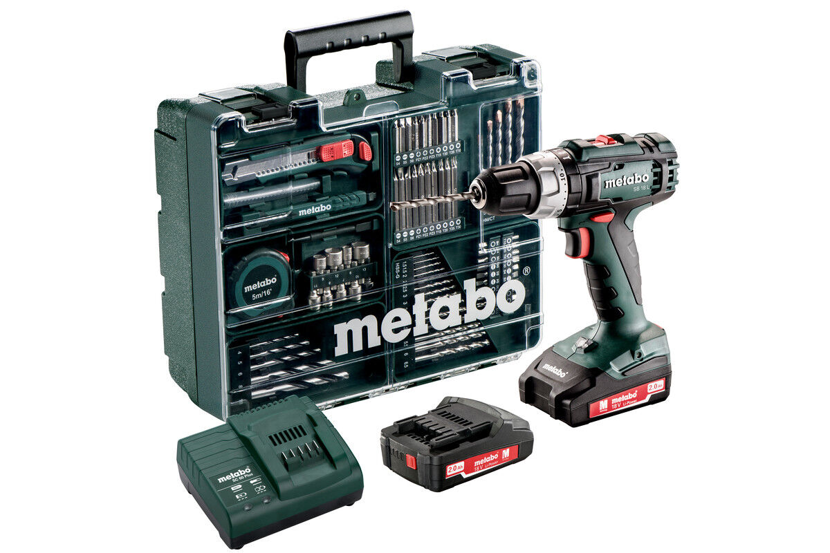 Metabo 602317870 SB 18 L SET Akku Schlagbohrschrauber 18 Volt 2.0 Ah Li-ion