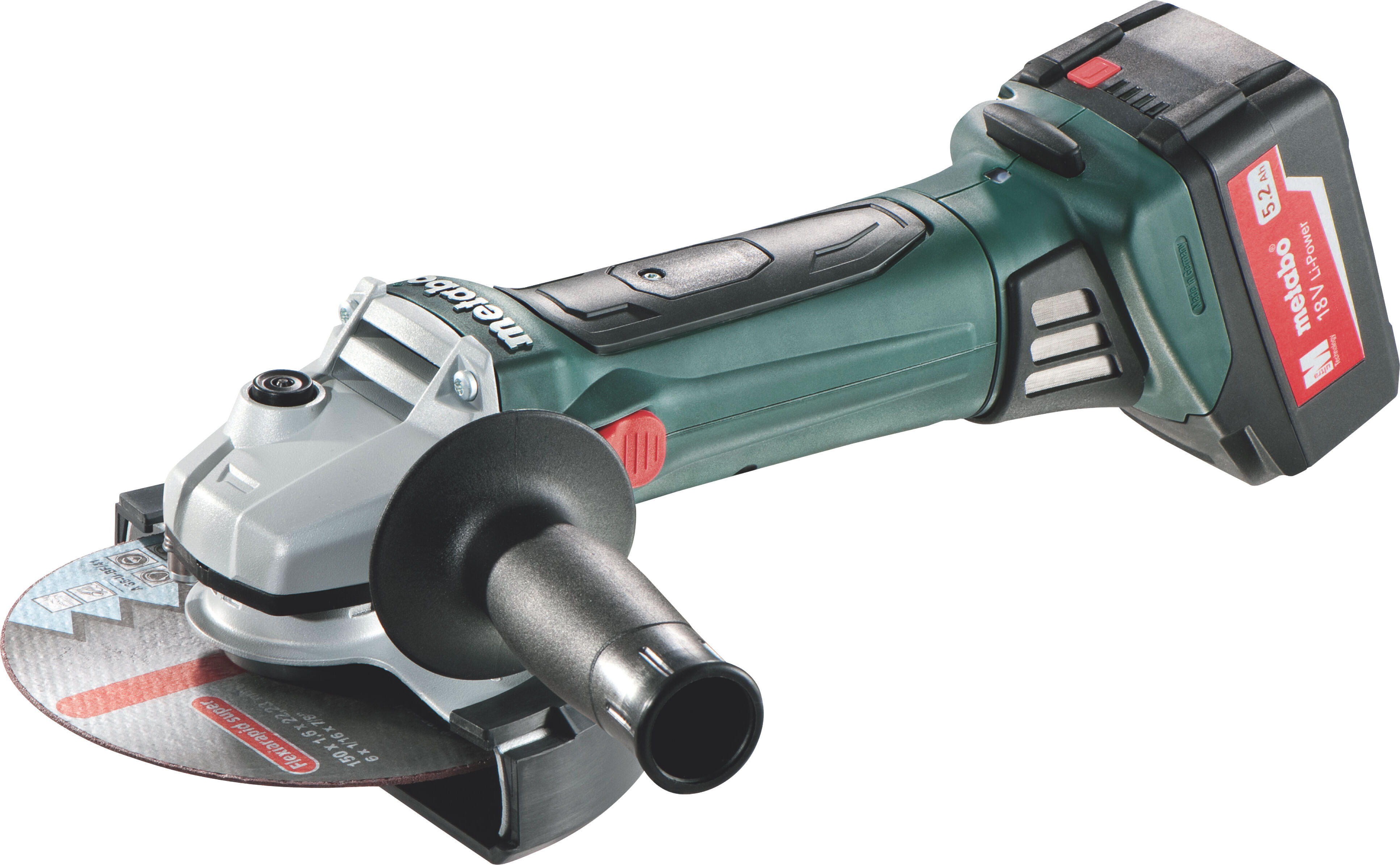 Metabo W 18 LTX 150 Quick Akku-Winkelschleifer 18V, 5,2Ah, 150mm 600404650