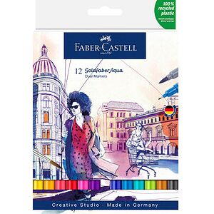 FABER-CASTELL Goldfaber Aqua Dual Aquarellmarker-Set farbsortiert, 1 St.