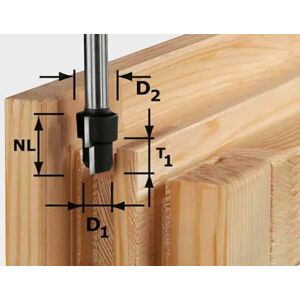 Festool Stufenfräser HW Schaft 12 mm HW D16,3/12,3/9,3 S12