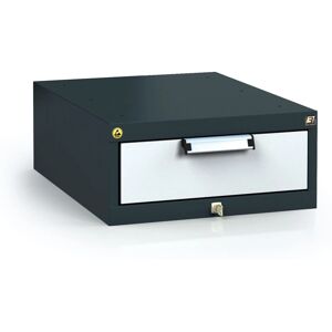 Alfa 3 Antistatischer ESD-Hängekasten für Werkbänke 218 x 480 x 600 mm, 1 Schublade