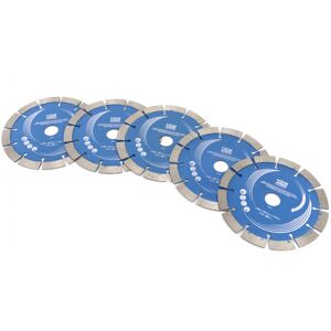 HBM 5-teiliges Diamant-Pad-Set für HBM Professional 2400 Watt Elektro-Wandfräser / Schlitzfräser mauerfrasen