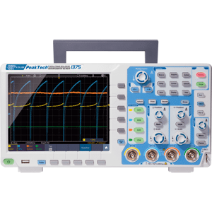 PEAKTECH 1375 - Digital-Speicher-Oszilloskop, 100 MHz, 4 Kanäle, All-In-One