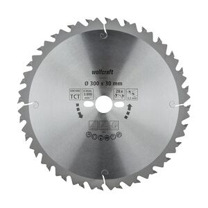 Wolfcraft GmbH Wolfcraft Kreissägeblatt Ø 300 mm Bohrung Ø 30 mm 28 Zähne