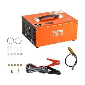 VEVOR PCP Kompressor 30Mpa/4500PSI Luftkompressor 0,5L DC12V & AC120V Tauchkompressor Luftpump inkl. 8-mm-Hochdruckschlauchs mit Schnellkupplung Batterieklemmen Filterwatte Airgun Gewehr