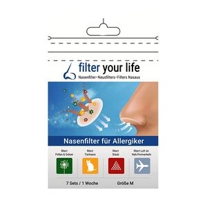 Energy Oatsnack FILTER YOUR LIFE Nasenfilter f.Allergiker Gr.M 7x2 Stück