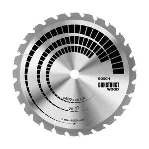 Bosch Bau-Kreissägeblatt Construct Wood nagelfest - 500 mm