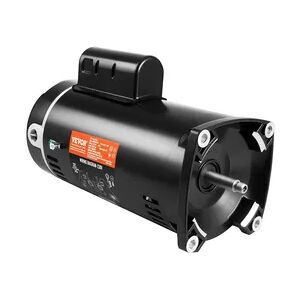 VEVOR 2 PS Pool-Pumpenmotor, 56Y Rahmen, 230V (7,8 Ampere) 3450 U/min, 60Hz, 1,3 Betriebsfaktor, 50μF/250V Kondensator, Linksdrehung Vierkantflansch Ersatzmotor