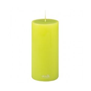 Sovie CANDLES Stumpenkerze in Kiwi Ø 70 mm x H 150 mm - 12 Stück - Brenndauer ca. 82 Std. - Säulenkerze