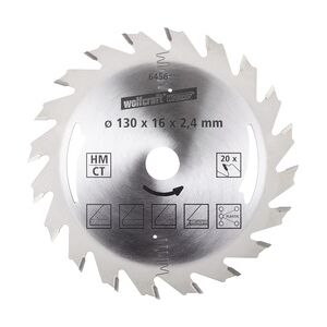 Wolfcraft GmbH Wolfcraft Kreissägeblatt Serie silber Ø 130 mm Bohrung Ø 16 mm