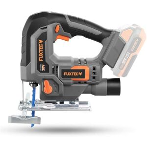 FUXTEC 20V Akku Stichsäge FX-E1JS20 – Schnittwinkel ± 45° – Hublänge 25,4mm – stufenlos regelbare Geschwindigkeit mit Pendelhubfunktion (ohne Akku &