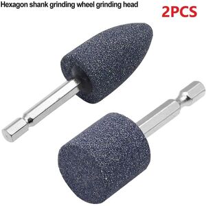 Eting - 2pcs Grinding Head Hexagonal Shank Grinding Wheel Sharpening Head Portable Grinding Drill Tool For Jade Ceramic Glass