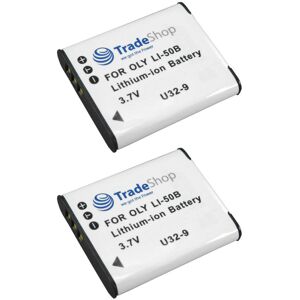 Trade-shop - 2x Kamera Li-Ion Akku 1000mAh für Panasonic VW-VBX090 e gk VW-VBX090E VW-VBX090GK VW-VBX-090 e gk VW-VBX-090E VW-VBX-090GK VWVBX090 e gk