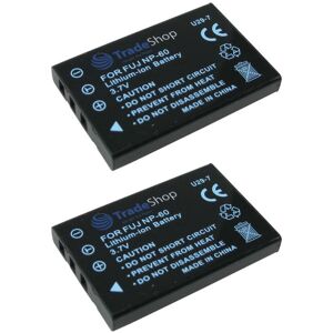 2x Trade-shop Kamera Li-Ion Akku 1400mAh für DDV-V1 DV-Z100 Z100 V-1 AHD300 AHD-Z500 AHD-C100 DV-5700 DV-8700 DVT-200 DDVV1 DV-Z-100 Z-100 V1 AHD-300