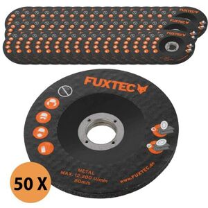 Fuxtec - 50er Set 115mm Trennscheiben für Metall, Stahl und inox für 20V Akku Winkelschleifer FX-E1WS20