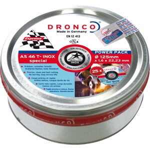 AS46Tinox -115Packplus25 - 25 Metallschneiddiehscheiben 115 x 1,6 mm als 60 t Inox Lifeetime Plus - Dronco