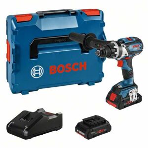 Bosch Professional Bosch Akku-Bohrschrauber GSR 18V-110 C, incl. 2x Akku ProCORE 4 Ah, Schnellladegerät, Bluetooth-Modul, L-BOXX