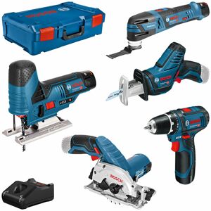 Maschinen Set 12V gsr+gst+gop+gks+gsa + 3x gba 3,0Ah + gal in xl-boxx - Bosch