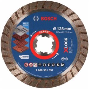 Expert MultiMaterial x-lock Diamanttrennscheiben, 125 x 22,23 x 2,4 x 12 mm, 2x länger als Eco - Bosch