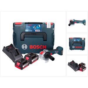 Gwx 18V-7 Professional Akku Winkelschleifer 18 v 125 mm Brushless x-lock + 2x Akku 5,0 Ah + Ladegerät + L-Boxx - Bosch