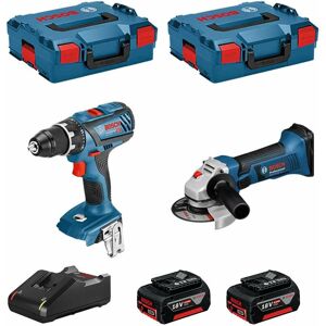 Kit 18V BSK182M2B (gsr 18V-28 + gws 18-125-VLI + 2 x 4,0 Ah + GAL18V-40 + 2 L-Boxx 136) - Bosch