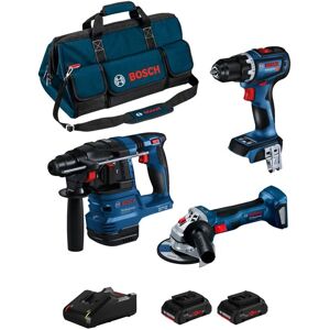 BOSCH Kit BK3013BAG (GBH 18V-22 + GSR 18V-90 C + GWS 18V-7 + 2 x 4,0 Ah ProCORE + GAL18V-40 + HDBAG)