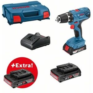 BOSCH 0615990L88 Werkzeug-Set: GSR 18V-21 + 3 x GBA 18V 2.0Ah + GAL 18V-20 (Beinhaltet 3 Batterien + 1 Ladegerät)