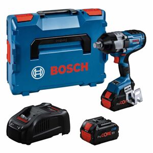 Professional Akku-Drehschlagschrauber gds 18V-1600 hc, incl. 2x Akku ProCORE 8 Ah, Schnellladegerät, Bluetooth-Modul, l-boxx - Bosch