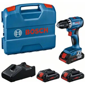 Bosch - Akku-Bohrschrauber gsr 18V-45, 3 x ProCORE18V 4.0Ah und Lader im L-Case