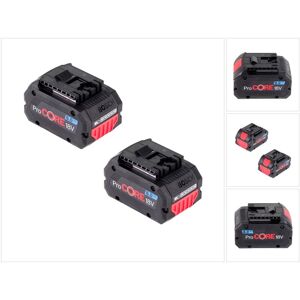 Bosch - Set 2x ProCORE 18 v 8,0 Ah Professional Li-Ion Einschub Akku gba ( 1600A016GK )