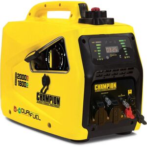 Power Equipment Stromerzeuger Benzin + Gas 2000 Watt, mit LED-Anzeige - Champion